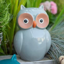 Ceramic Owl Garden Ornament - 25cm -Garden Tool Store 12890924 1154941774098448