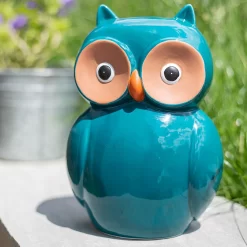 Ceramic Owl Garden Ornament - 25cm -Garden Tool Store 12890924 1204941773960589