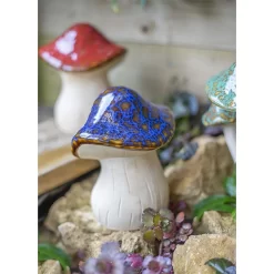 Ceramic Mushroom Garden Ornament - Medium 14 Ceramic Mushroom Garden Ornament - Medium -Garden Tool Store 12890925 1974843660796469