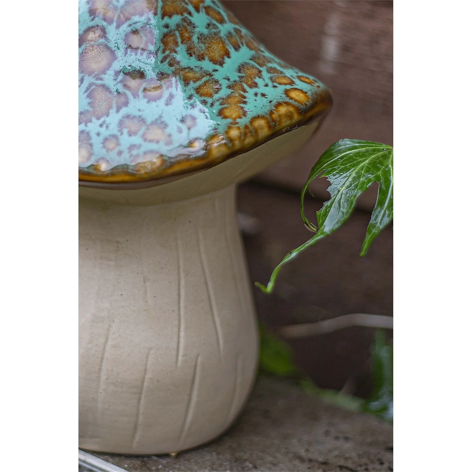 Ceramic Mushroom Garden Ornament - Medium 8 Ceramic Mushroom Garden Ornament - Medium - Image 8