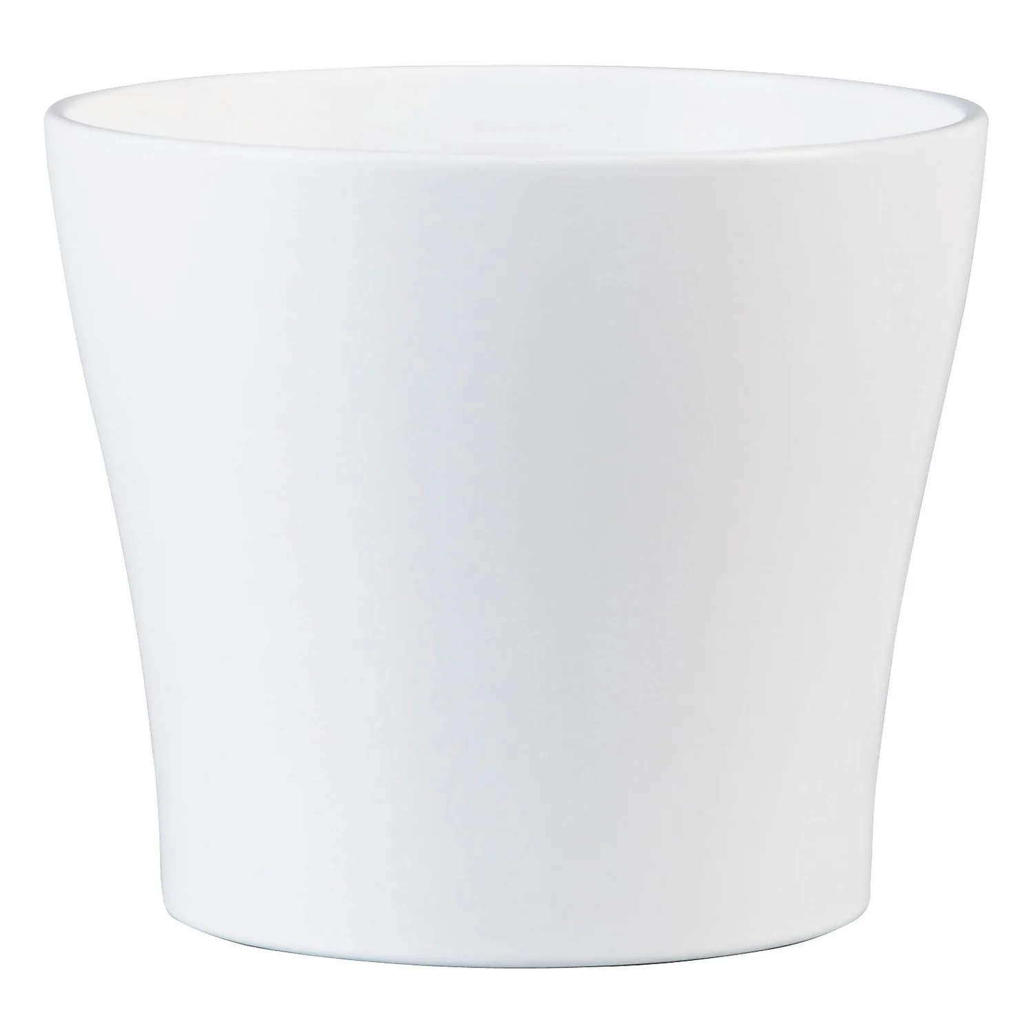 White Plant Pot - 21cm 1 White Plant Pot - 21cm