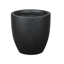 Sierra Black Egg Garden Pot - 32cm