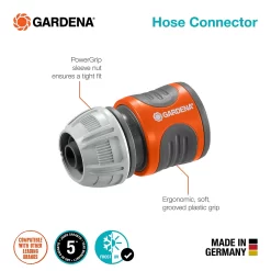 GARDENA Hose Connector 13 Mm (1/2") 15 Mm (5/8") -Garden Tool Store 13043386 1094907553956595