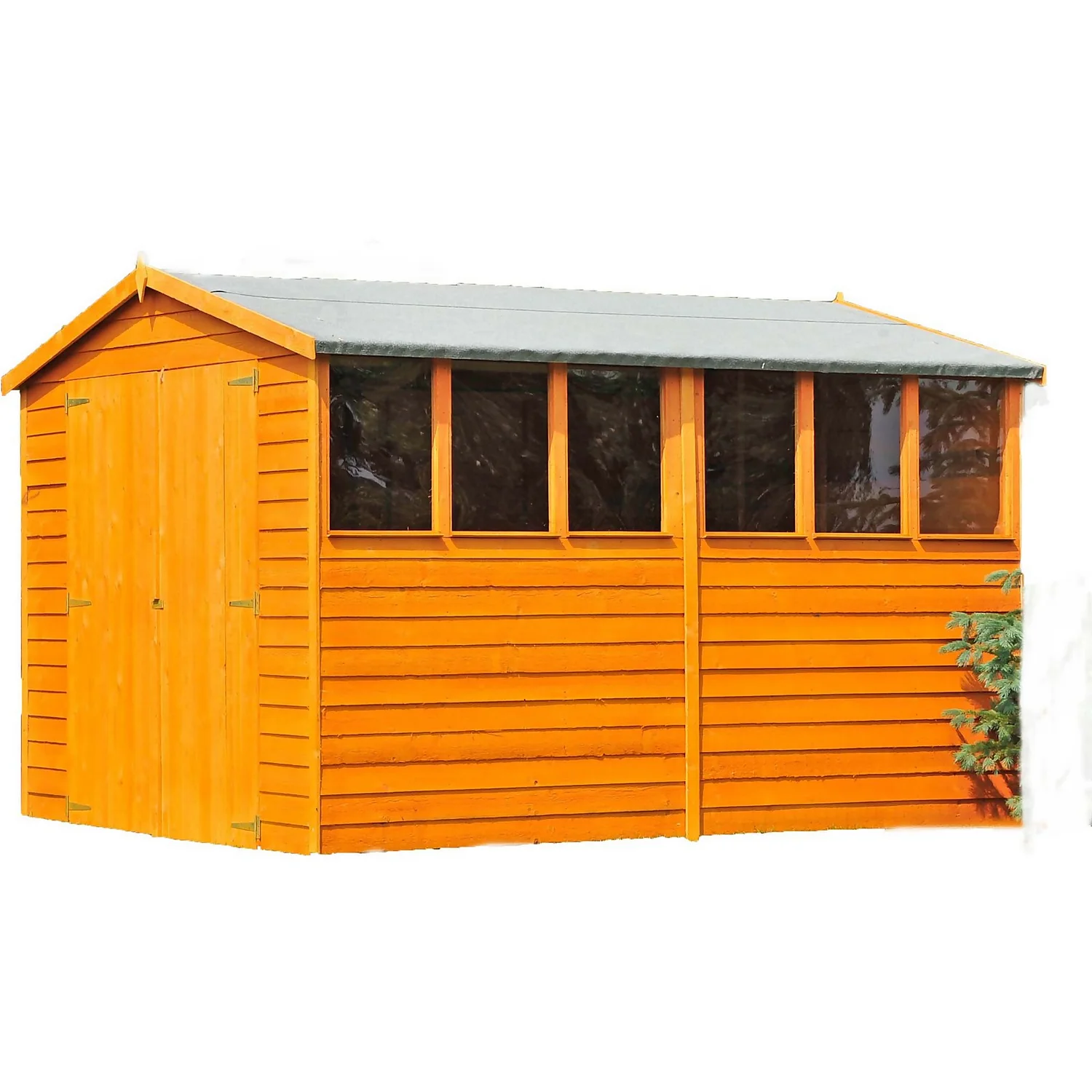 Shire 10 X 6ft Shed Overlap Double Door 1 Shire 10 X 6ft Shed Overlap Double Door