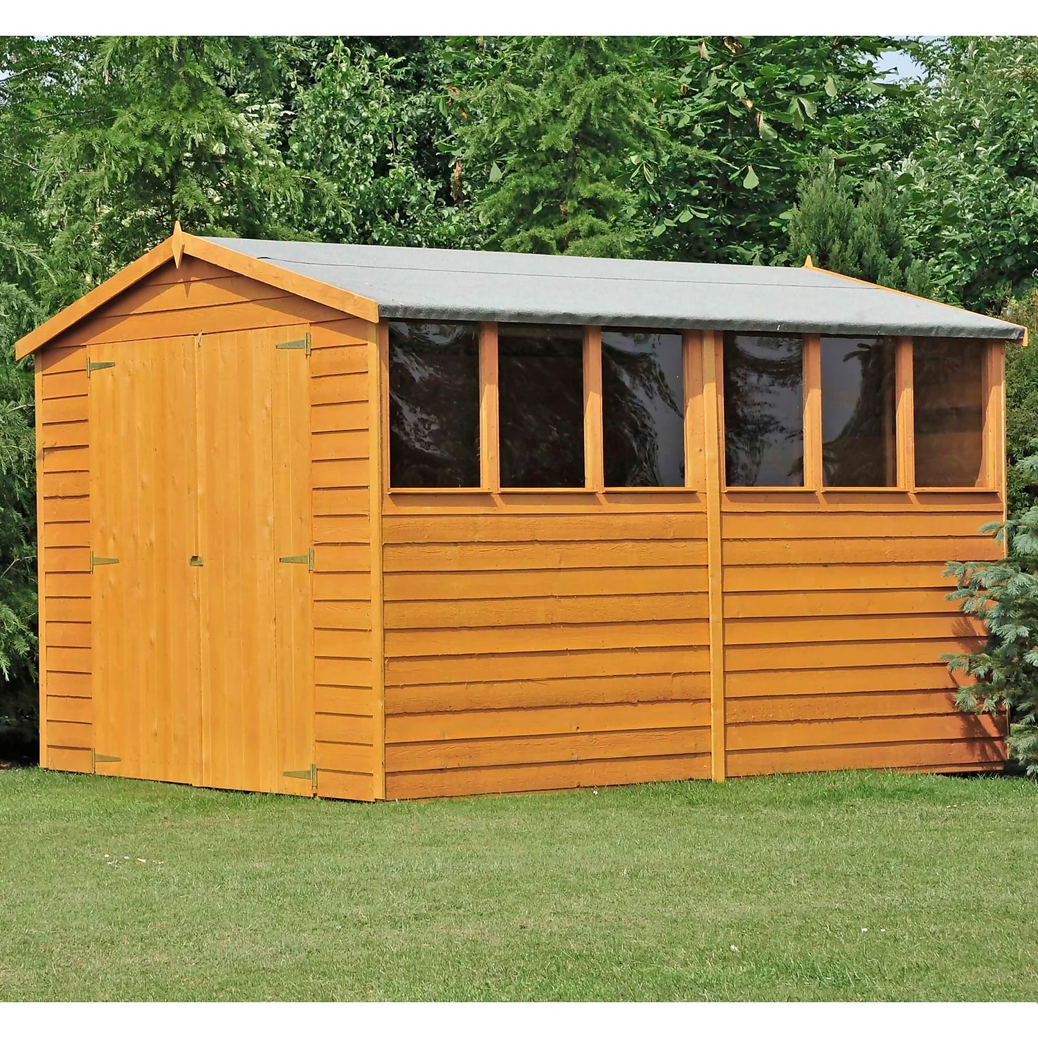 Shire 10 X 6ft Shed Overlap Double Door 2 Shire 10 X 6ft Shed Overlap Double Door - Image 2