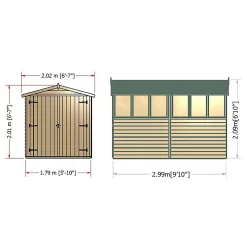 Shire 10 X 6ft Shed Overlap Double Door 17 Shire 10 X 6ft Shed Overlap Double Door -Garden Tool Store 13082800 2084862497968357