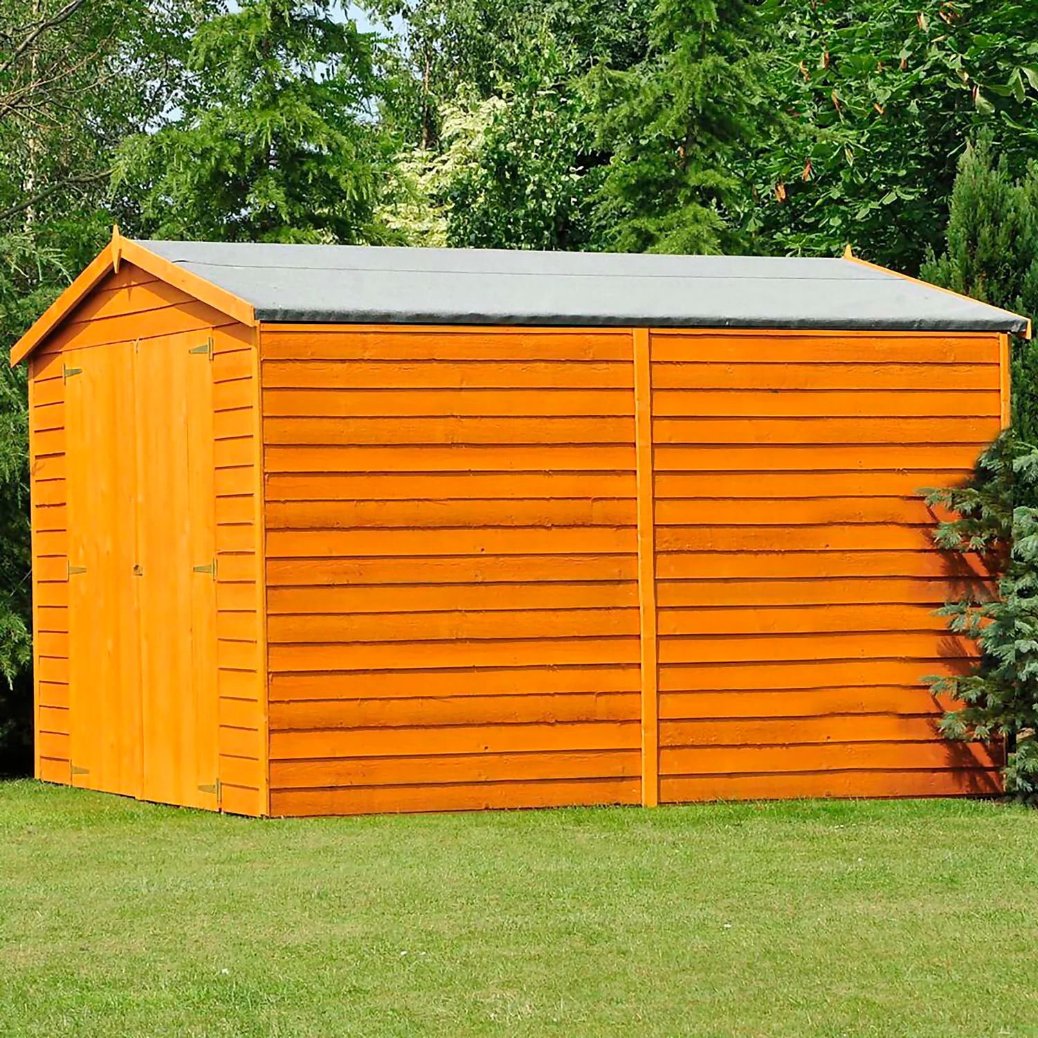 Shire 10 X 8ft Shed Overlap Double Door - No Windows 2 Shire 10 X 8ft Shed Overlap Double Door - No Windows - Image 2