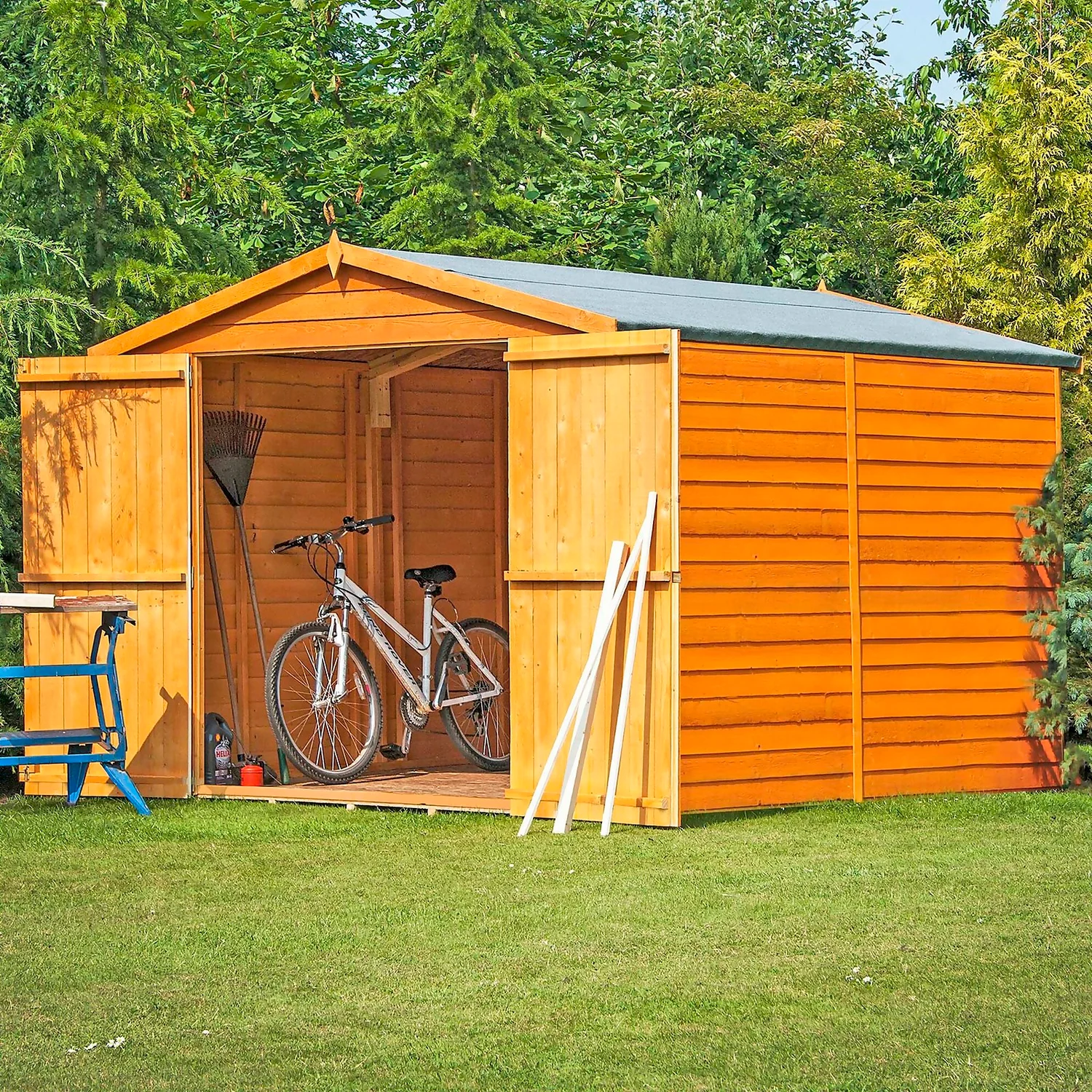 Shire 10 X 8ft Shed Overlap Double Door - No Windows 4 Shire 10 X 8ft Shed Overlap Double Door - No Windows - Image 4