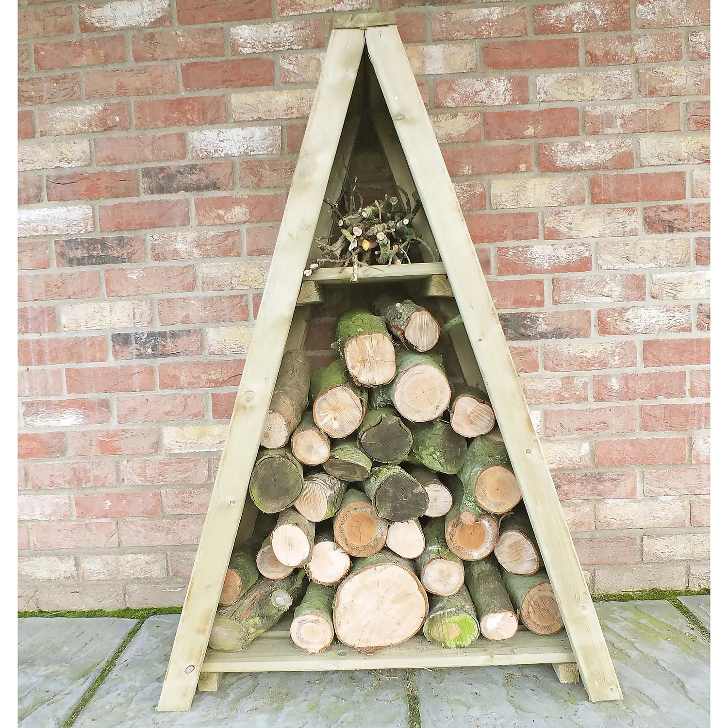 Shire Small Triangular Log Store Tongue And Groove 2 Shire Small Triangular Log Store Tongue And Groove - Image 2
