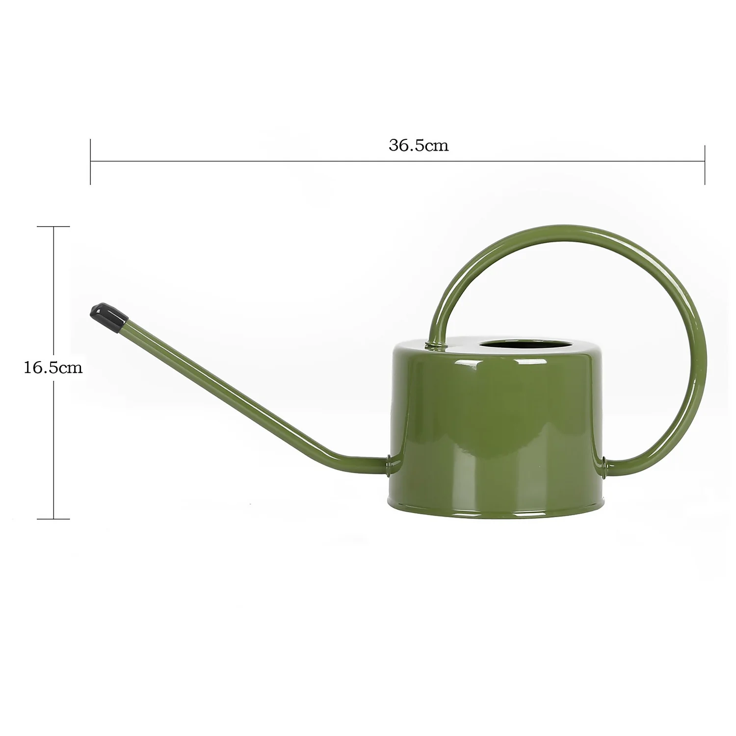 Homebase Metal Watering Can 1L - Moss 3 Homebase Metal Watering Can 1L - Moss - Image 3