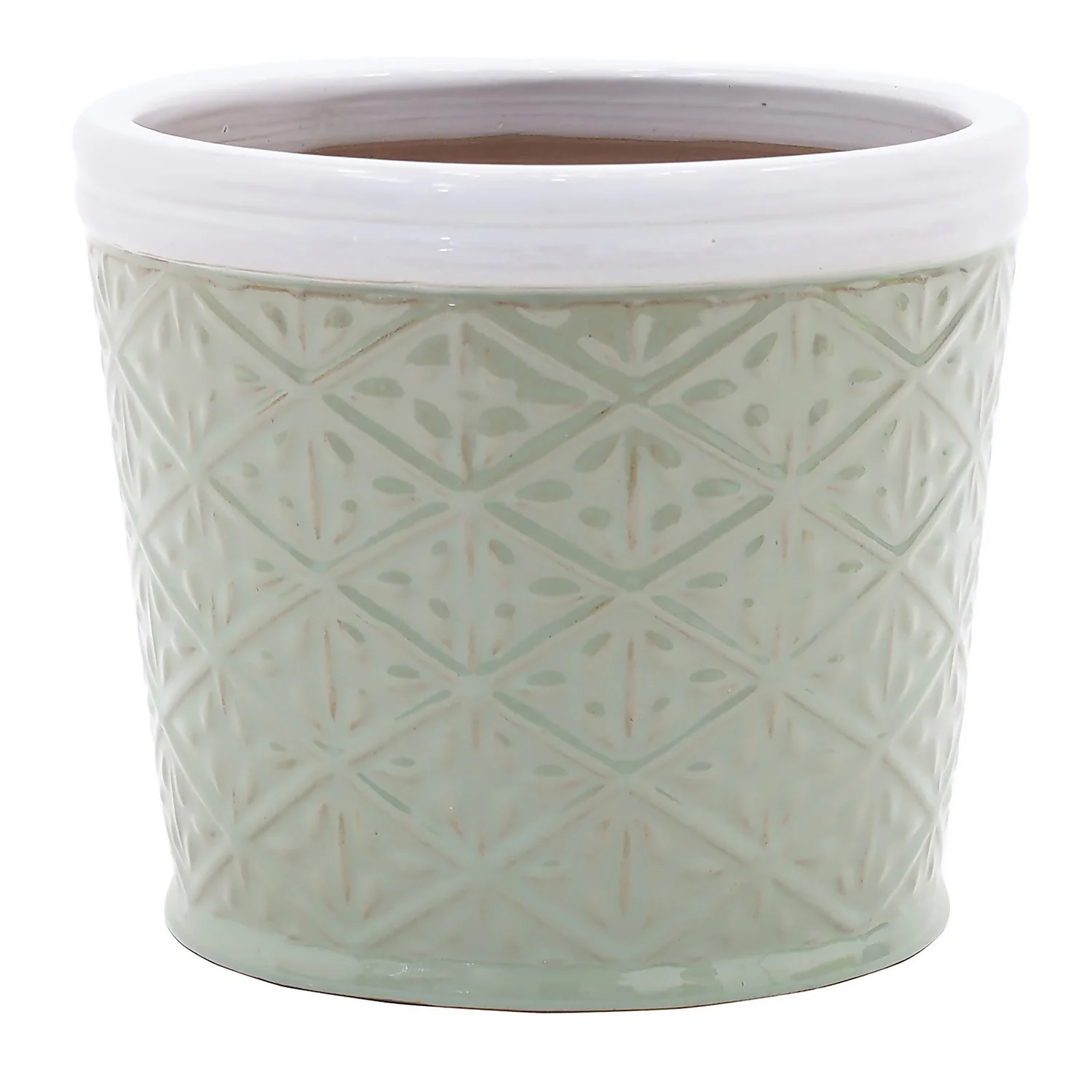 Country Living Heritage 2 Tone Sage Cone Pot - 38cm 1 Country Living Heritage 2 Tone Sage Cone Pot - 38cm