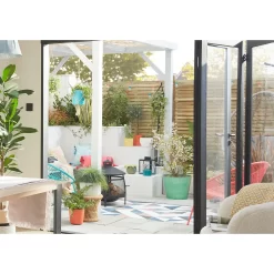 Glazed Finish Green Planter - 50cm -Garden Tool Store 13190811 3364948238383017