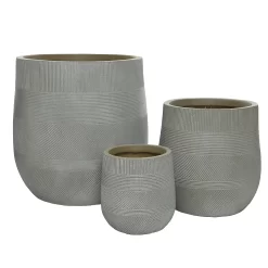 Liam Round Stripe Planter - Small 8 Liam Round Stripe Planter - Small -Garden Tool Store 13222484 1174929320908764