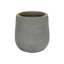 Liam Round Stripe Planter - Small