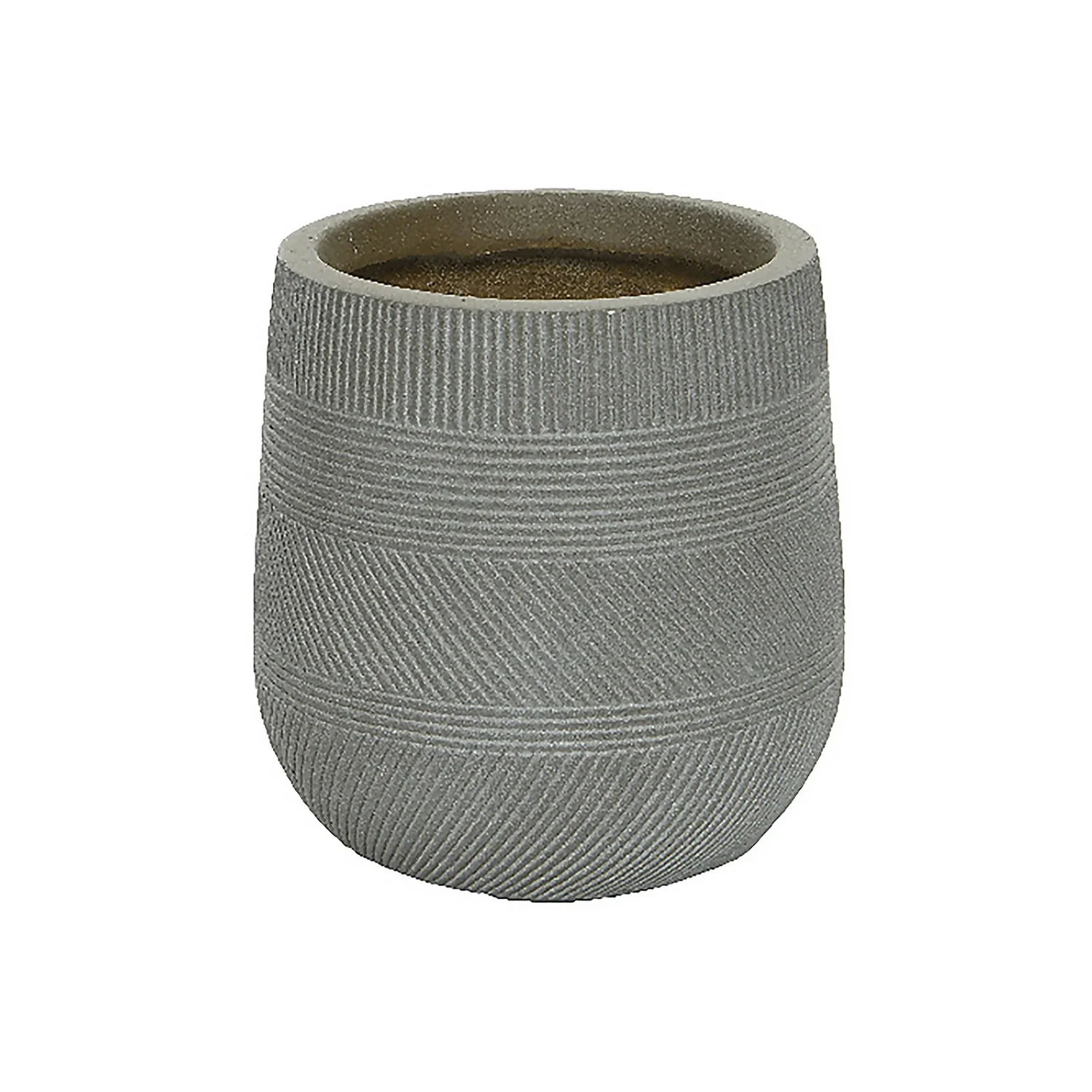 Liam Round Stripe Planter - Small 1 Liam Round Stripe Planter - Small