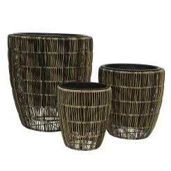 Kate Round Rattan Planter - Large -Garden Tool Store 13222500 1094934511049830
