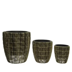 Kate Round Rattan Planter - Small