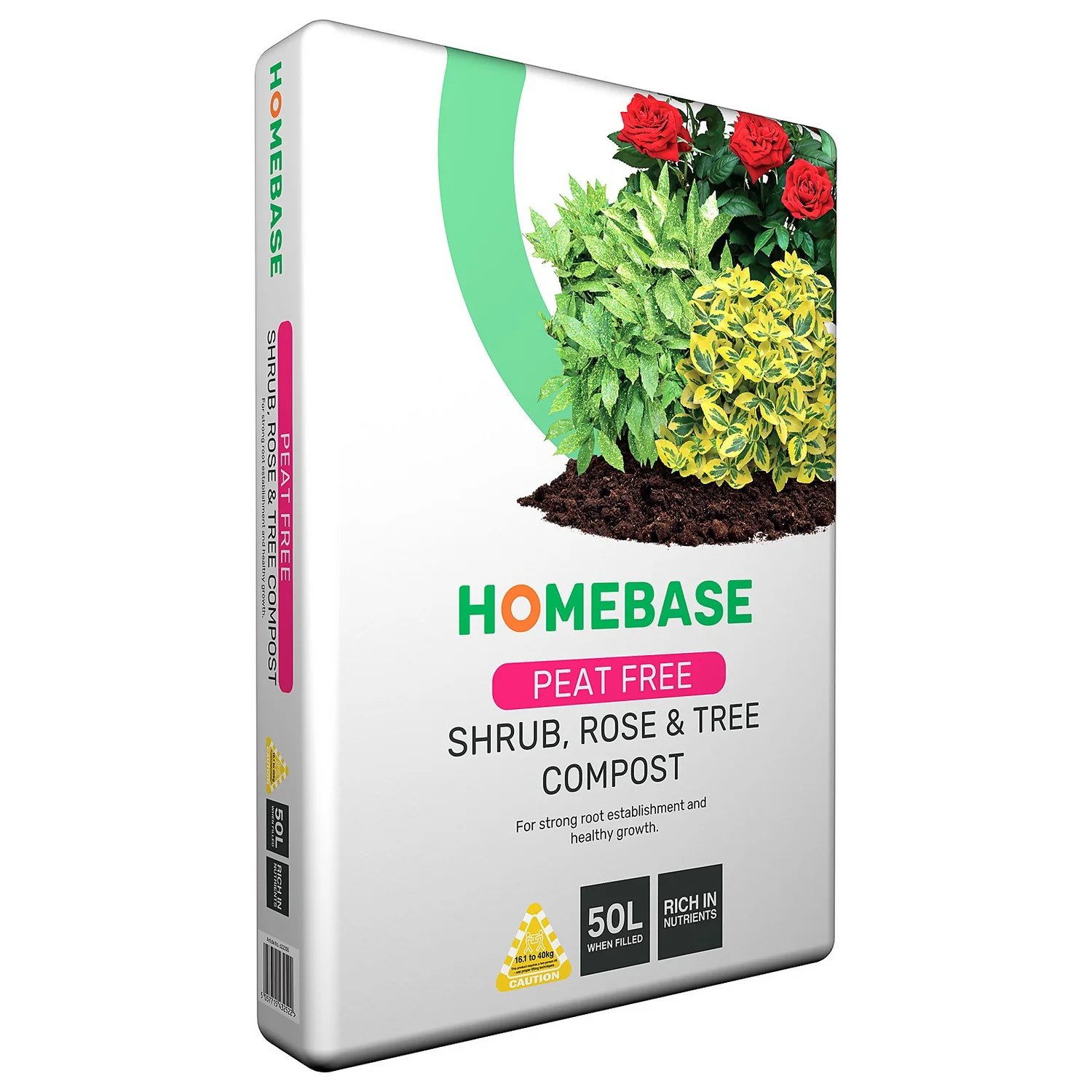 Homebase Peat Free Shrub Rose Tree Compost - 50L 1 Homebase Peat Free Shrub Rose Tree Compost - 50L