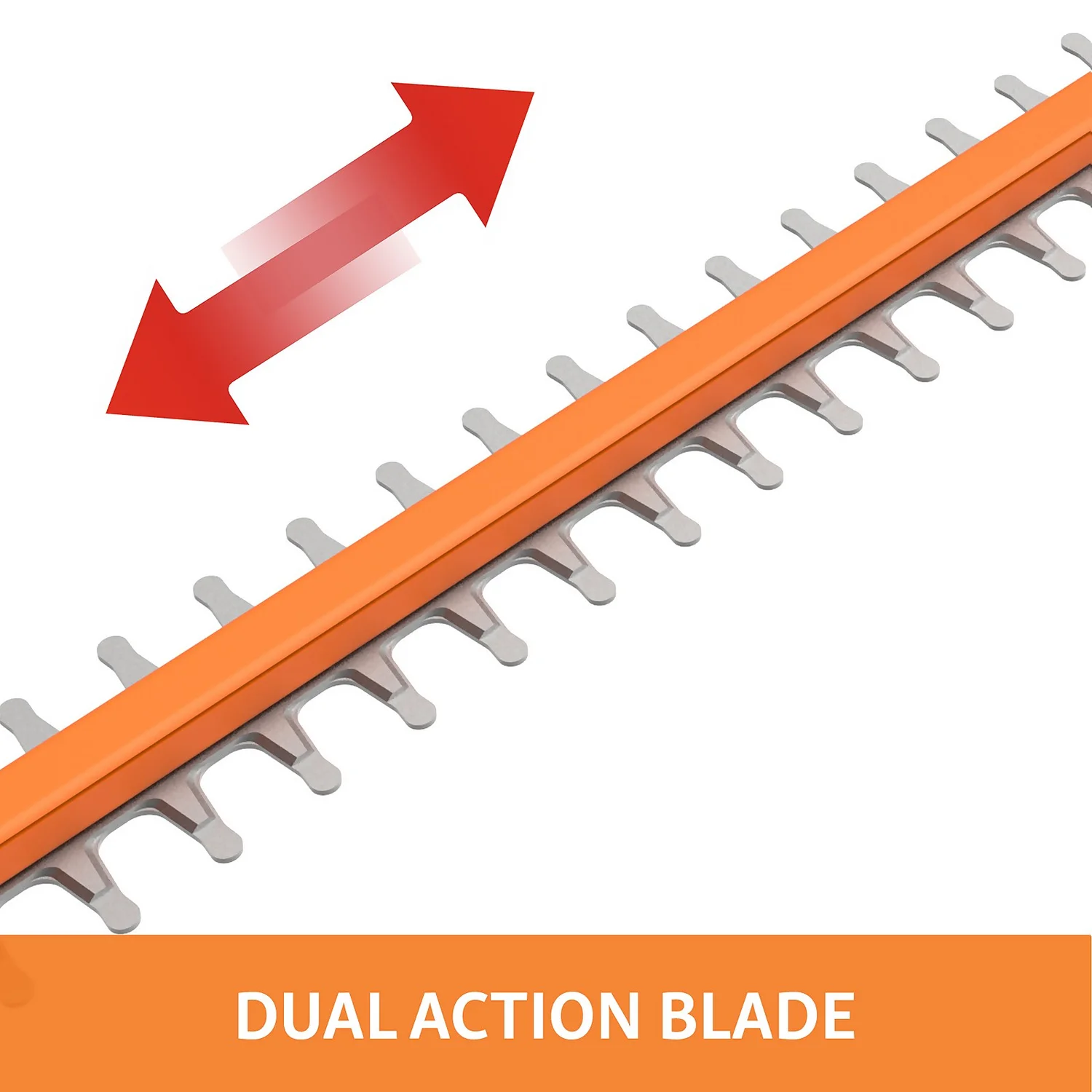 Worx WG260E.5 20V 2.0Ah Cordless Hedge Trimmer - 61cm 6 Worx WG260E.5 20V 2.0Ah Cordless Hedge Trimmer - 61cm - Image 6