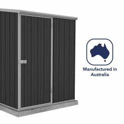 Absco 5 X 3ft Space Saver Metal Pent Shed - Dark Grey 15 Absco 5 X 3ft Space Saver Metal Pent Shed - Dark Grey -Garden Tool Store 13440829 2054929186594831