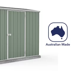 Absco 7.5 X 3ft Space Saver Metal Pent Shed - Green 15 Absco 7.5 X 3ft Space Saver Metal Pent Shed - Green -Garden Tool Store 13440840 7734929186337515