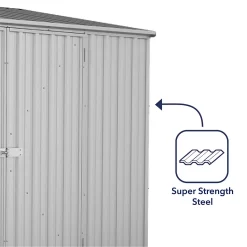 Absco 10 X 5ft Space Saver Metal Pent Shed - Zinc 14 Absco 10 X 5ft Space Saver Metal Pent Shed - Zinc -Garden Tool Store 13440842 2644929185750862
