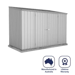 Absco 10 X 5ft Space Saver Metal Pent Shed - Zinc 15 Absco 10 X 5ft Space Saver Metal Pent Shed - Zinc -Garden Tool Store 13440842 2984929185817492
