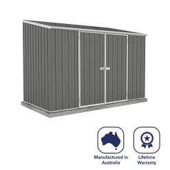 Absco 10 X 5ft Space Saver Metal Pent Shed - Grey 16 Absco 10 X 5ft Space Saver Metal Pent Shed - Grey -Garden Tool Store 13440846 6474929186224607