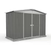 Absco 10 X 5ft Regent Metal Apex Shed - Grey