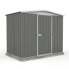Absco 7.5 X 5ft Regent Metal Apex Shed - Grey