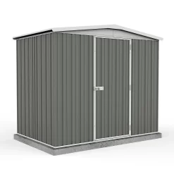 Absco 7.5 X 5ft Regent Metal Apex Shed - Grey