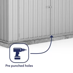 Absco 10 X 20ft Utility Workshop Apex Metal Shed - Zinc 13 Absco 10 X 20ft Utility Workshop Apex Metal Shed - Zinc -Garden Tool Store 13440861 1074929163823580