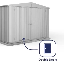 Absco 10 X 20ft Utility Workshop Apex Metal Shed - Zinc 12 Absco 10 X 20ft Utility Workshop Apex Metal Shed - Zinc -Garden Tool Store 13440861 2134929163766103