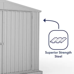 Absco 10 X 20ft Utility Workshop Apex Metal Shed - Zinc 14 Absco 10 X 20ft Utility Workshop Apex Metal Shed - Zinc -Garden Tool Store 13440861 4764929163896414