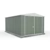 Absco 10 X 15ft Utility Workshop Apex Metal Shed - Green