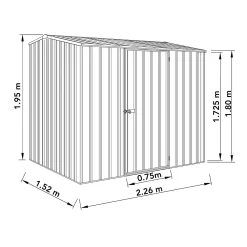 Absco 7.5 X 5ft Premier Reverse Apex - Dark Grey -Garden Tool Store 13440866 2064929164637474