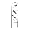 Panacea Perching Birds Pot Garden Trellis - Black - 102 X 25cm