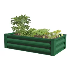 Panacea Steel Raised Garden Planter - Green -Garden Tool Store 13480860 1794932710947467