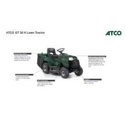 Atco 432cc GT 30H Petrol Lawn Tractor - 84cm -Garden Tool Store 13486584 4334929342317106