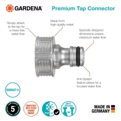 GARDENA Premium Tap Hose Pipe Connector -Garden Tool Store 13489626 6254924640271732