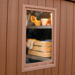 Keter Darwin Outdoor Apex Garden Storage Shed 6ft X 6ft - Brown -Garden Tool Store 13492315 1185036180577576