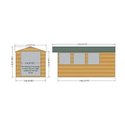 Shire 7 X 13ft Jersey Double Door Garden Shed -Garden Tool Store 13505249 6284926470044398