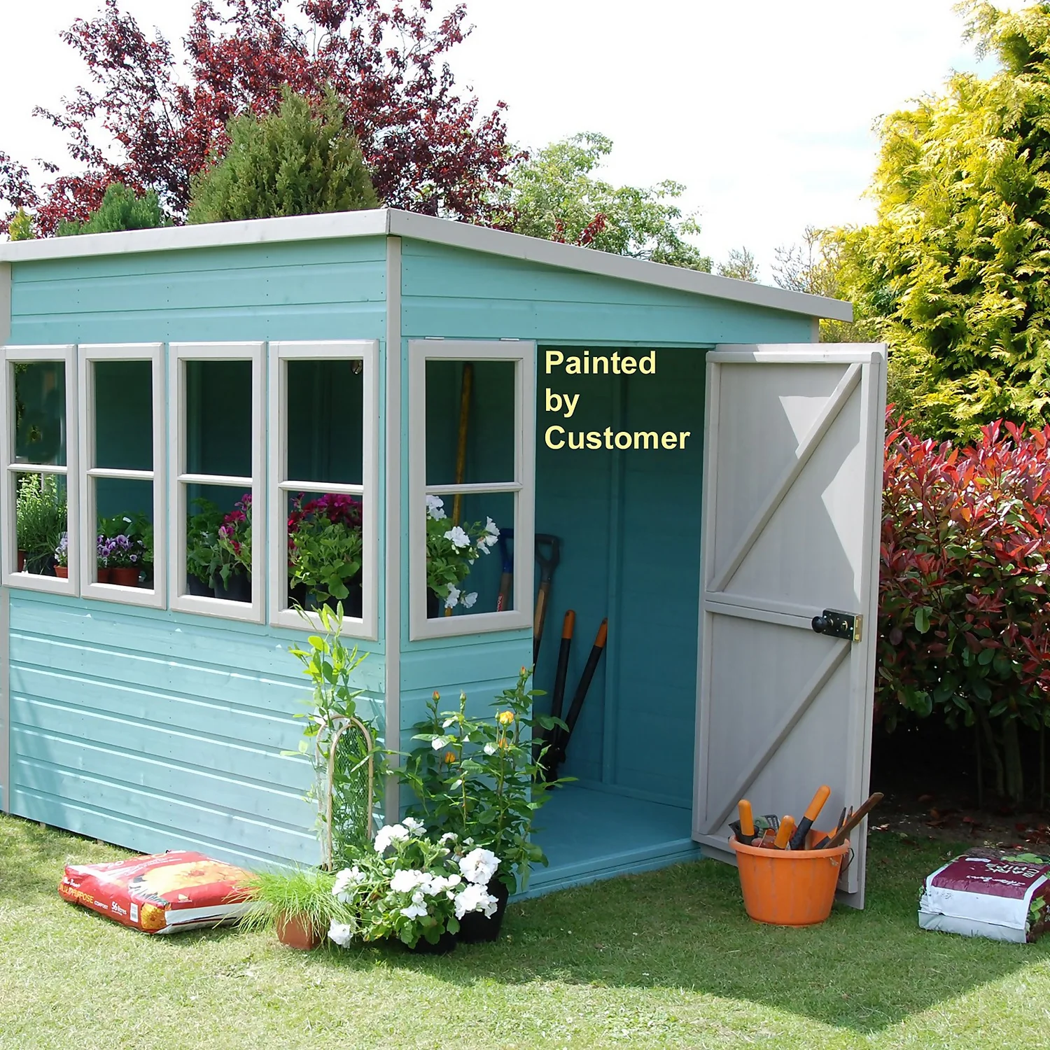 Shire 6 X 6ft Sun Pent Shed 2 Shire 6 X 6ft Sun Pent Shed - Image 2