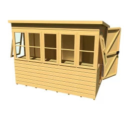 Shire 8 X 6ft Sun Pent Shed - Including Installation -Garden Tool Store 13505294 2984931996408238