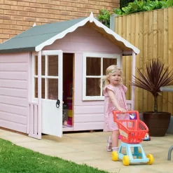 Shire 5 X 4ft Kitty Kids Wooden Playhouse -Garden Tool Store 13505336 1664931200178139