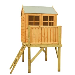Shire 6 X 4ft Bunny And Platform Kids Wooden Playhouse -Garden Tool Store 13505339 6714931994811056