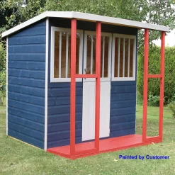Shire 6 X 6ft Kids Jailhouse Wooden Playhouse - Including Installation -Garden Tool Store 13505340 1384942285316013