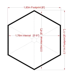 Shire 7 X 6ft Wigwam Kids Wooden Playhouse -Garden Tool Store 13505341 1754931994262617