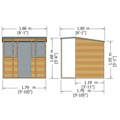 Shire 6 X 6ft Kids Jailhouse Wooden Playhouse 7 Shire 6 X 6ft Kids Jailhouse Wooden Playhouse -Garden Tool Store 13505343 1654942284635379