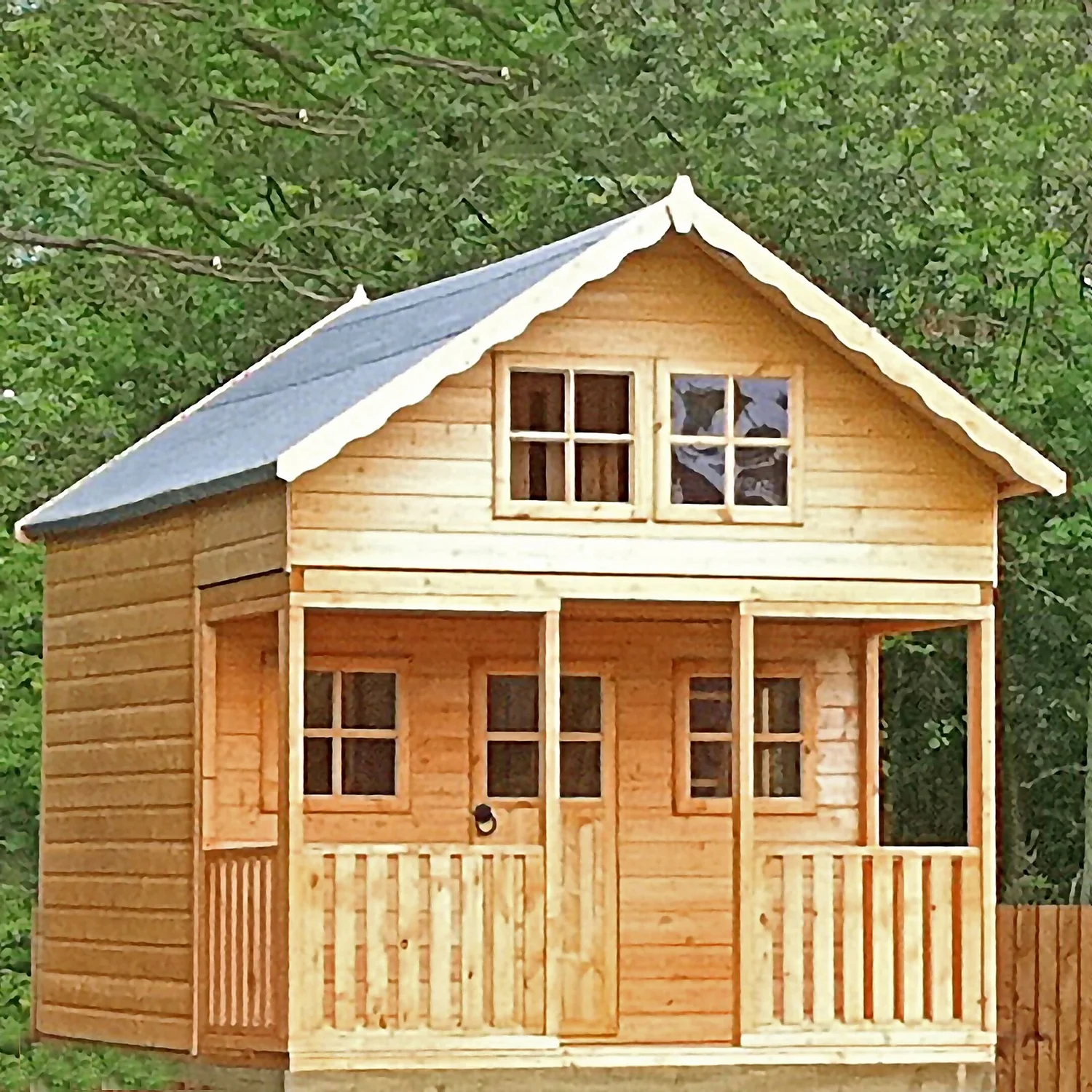 Shire 8 X 10ft Lodge Kids Wooden Playhouse 3 Shire 8 X 10ft Lodge Kids Wooden Playhouse - Image 3